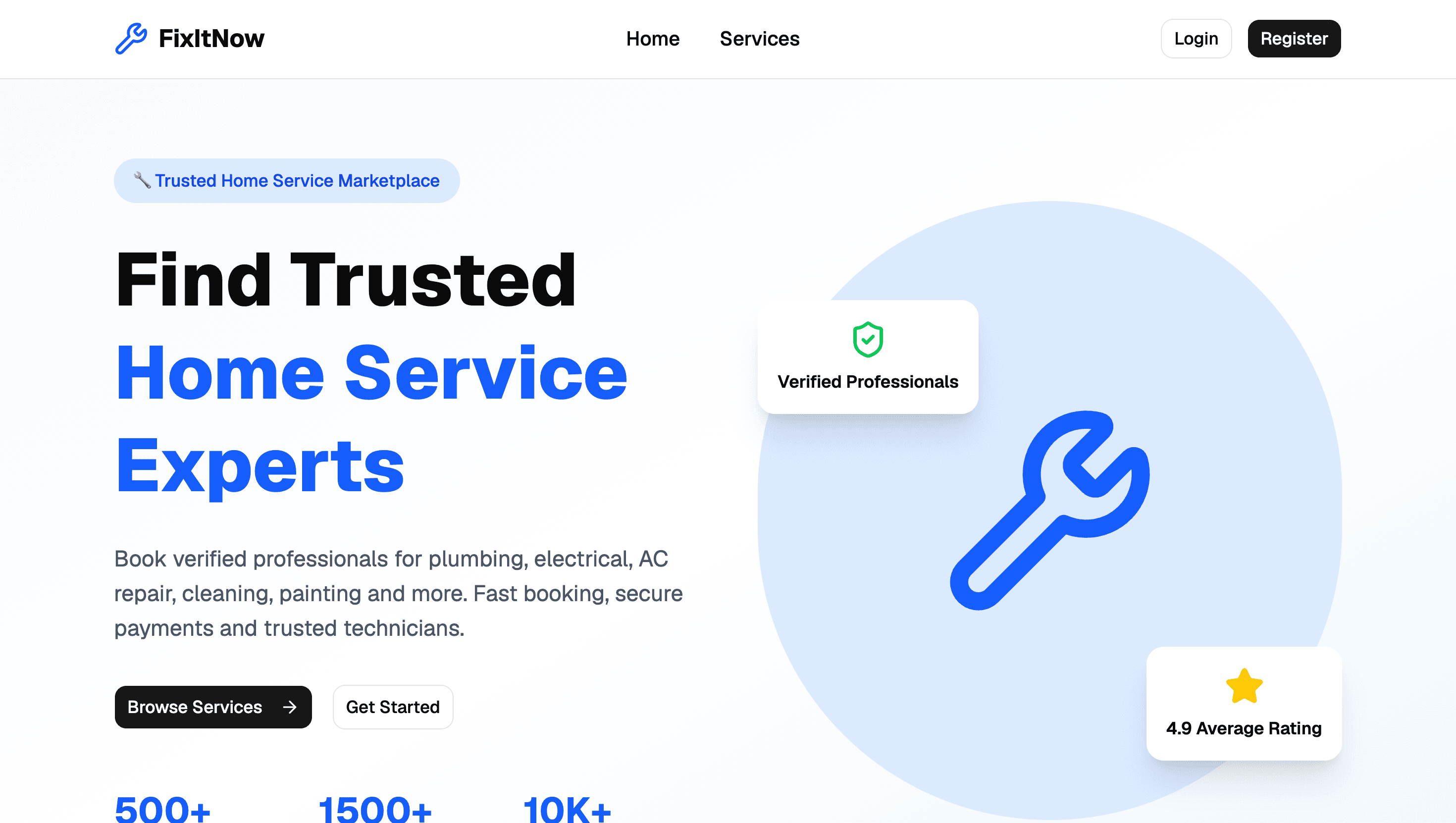 FixItNow project preview